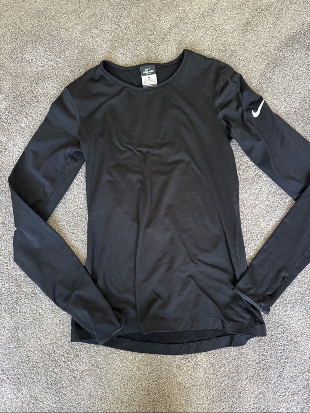 Nike Black Long Sleeve Training Dri Fit Warm Top